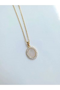 Çelik Gold Sedef Taşlı Kadın Kolye