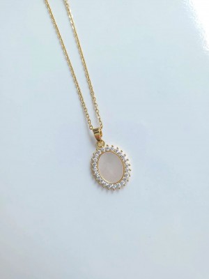 Çelik Gold Sedef Taşlı Kadın Kolye