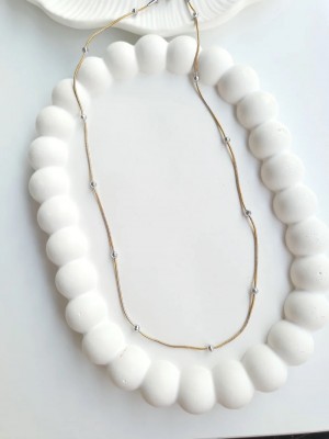 Çelik Gold Dorika Zincir Kadın Kolye Çelik Gold Dorika Zincir Kadın Kolye