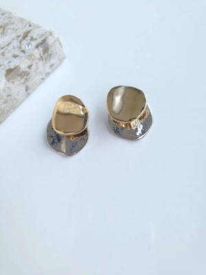 Vip Çift Renkli Kadın Küpe