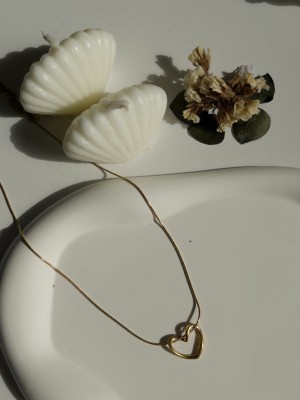 Çelik Kalp Figürlü Basic Kadın Kolye Altın Love Harmony - Gold