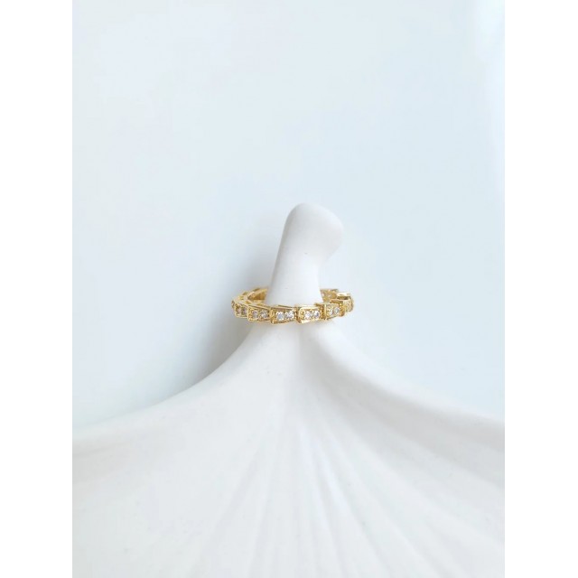 Vip Gold Taşlı Ayarlanabilir Yüzük