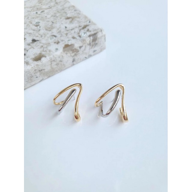 Vip Çift Renkli Küpe