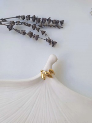 Çelik Gold Ayarlanabilir Sarmaşık Yüzük