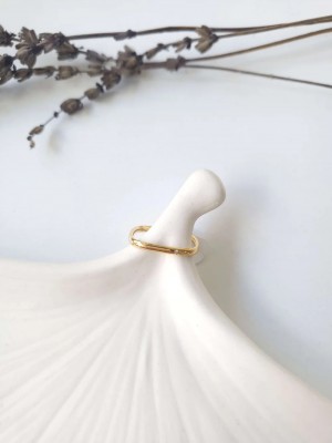 Çelik Gold Zarif İnce Yüzük