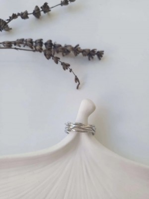 Çelik Silver Fashion Ayarlanabilir Yüzük