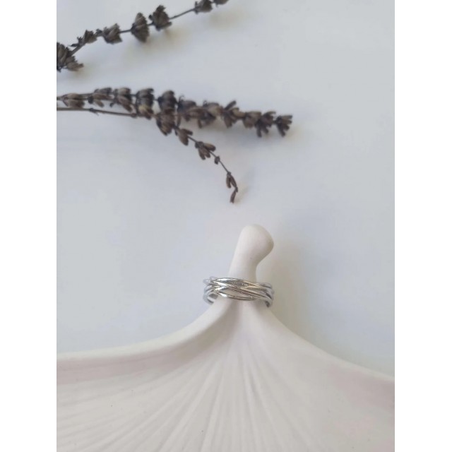 Çelik Silver Fashion Ayarlanabilir Yüzük Çelik Silver Fashion Ayarlanabilir Yüzük