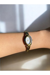 Kadın İnce Kordonlu Vintage Metal Kasa Silver Kol Saati 3