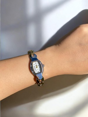 Kadın İnce Kordonlu Vintage Metal Kasa Silver Kol Saati 5