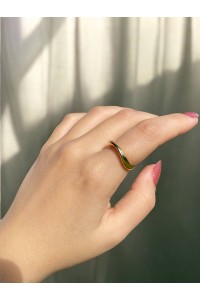 Sarmal Gold Kadın Zarif Yüzük