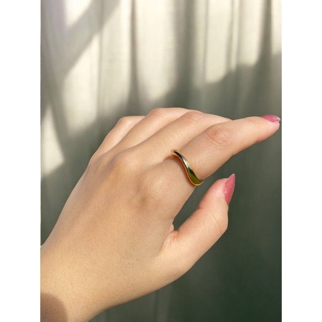 Sarmal Gold Kadın Zarif Yüzük