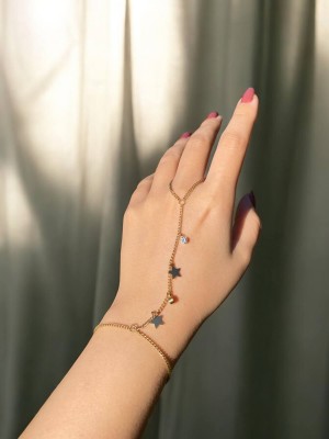 Yıldız Detaylı İnce Zincir Kadın Şahmeren