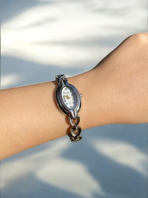 Kadın İnce Kordonlu Vintage Metal Kasa Silver Kol Saati 6