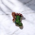 Yılbaşı Yeşil Çorap Broş Yılbaşı Yeşil Çorap Broş