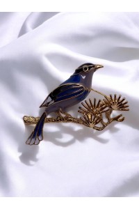 Kuş Detaylı Broş