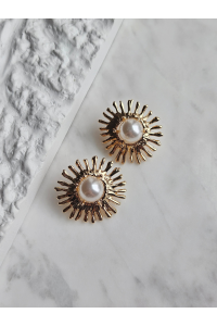 Vip İncili Güneş Küpe Vip İncili Güneş Küpe