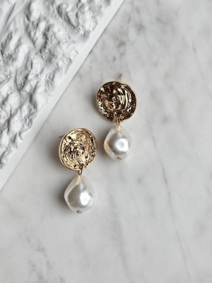 Vip İnci Detaylı Sallantılı Küpe -2