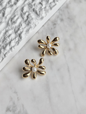 Vip İnci Detaylı Küpe -2