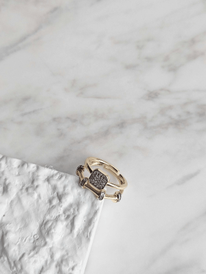 Ayarlanabilir İki Sıra Taşlı Yüzük Ayarlanabilir İki Sıra Taşlı Yüzük