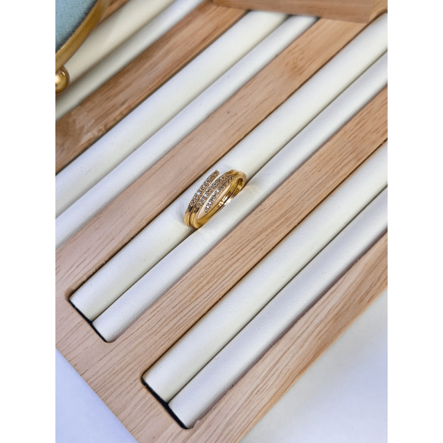 Ayalanabilir Üç Sıra Taşlı Yüzük