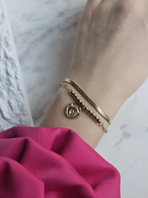 Çift Sıra Çelik Bileklik