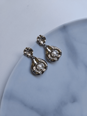 Gümüş Vintage Sallantılı Küpe