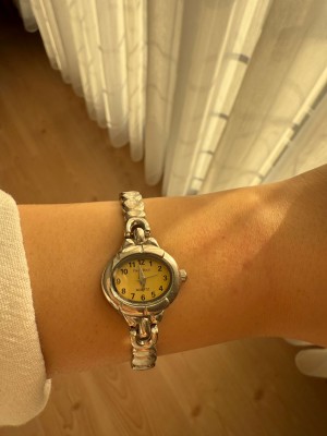 Kadın İnce Kordonlu Vintage Metal Kasa Gümüş Minimal Kol Saati 17