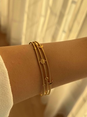 Güneş Ay Yıldız 3 Sıra Bilezik