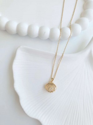 Çelik Gold İstiridye Kadın Kolye Çelik Gold İstiridye Kadın Kolye