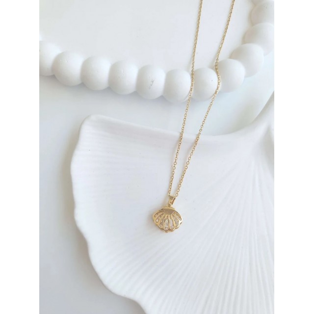 Çelik Gold İstiridye Kadın Kolye Çelik Gold İstiridye Kadın Kolye