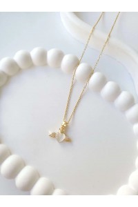 Çelik Gold Kanatlı Kalp Kadın Kolye Çelik Gold Kanatlı Kalp Kadın Kolye