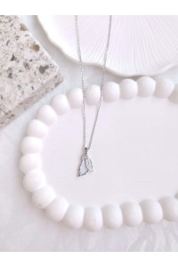 Çelik Silver Yaprak Kadın Kolye Çelik Silver Yaprak Kadın Kolye