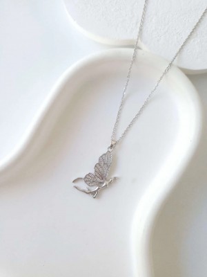 Çelik Silver Butterfly Kadın Kolye Çelik Silver Butterfly Kadın Kolye