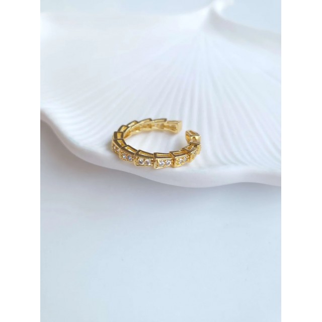 Vip Gold Taşlı Ayarlanabilir Yüzük