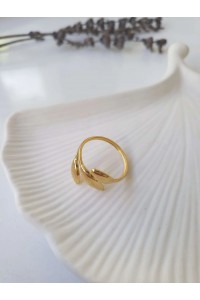 Çelik Gold Ayarlanabilir Sarmaşık Yüzük