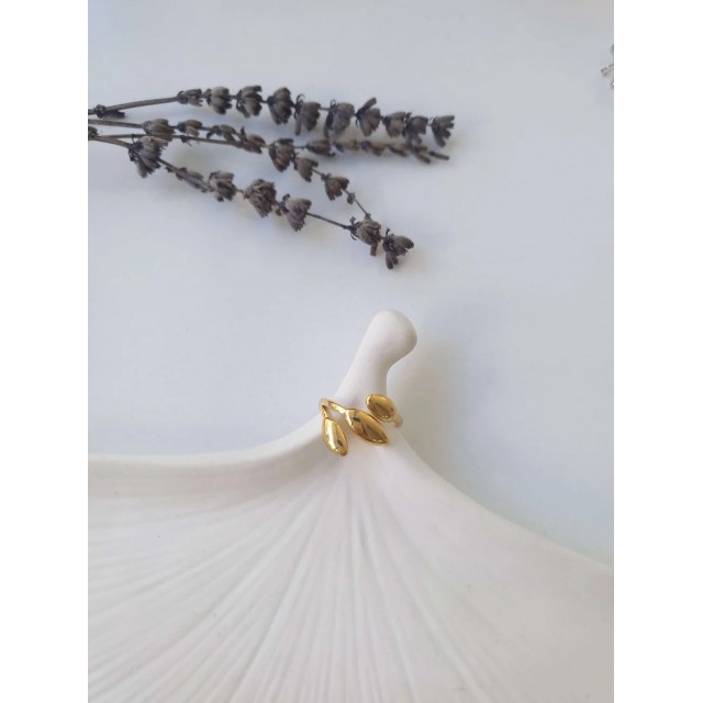 Çelik Gold Ayarlanabilir Sarmaşık Yüzük