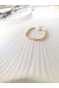 Çelik Gold Zarif İnce Yüzük Çelik Gold Zarif İnce Yüzük