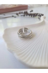 Çelik Silver Fashion Ayarlanabilir Yüzük Çelik Silver Fashion Ayarlanabilir Yüzük