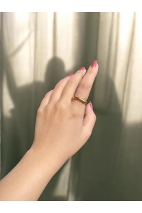 Sarmal Gold Kadın Zarif Yüzük