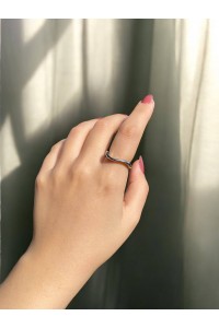 Sarmal Gümüş Kadın Zarif Yüzük