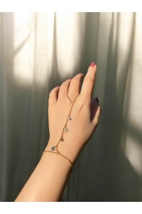 Yıldız Detaylı İnce Zincir Kadın Şahmeren Yıldız Detaylı İnce Zincir Kadın Şahmeren