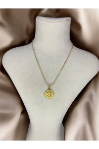 Vintage Taşlı Kadın Çelik Kolye Vintage Taşlı Kadın Çelik Kolye