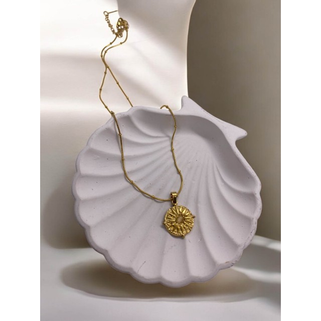 Vintage Taşlı Kadın Çelik Kolye Vintage Taşlı Kadın Çelik Kolye