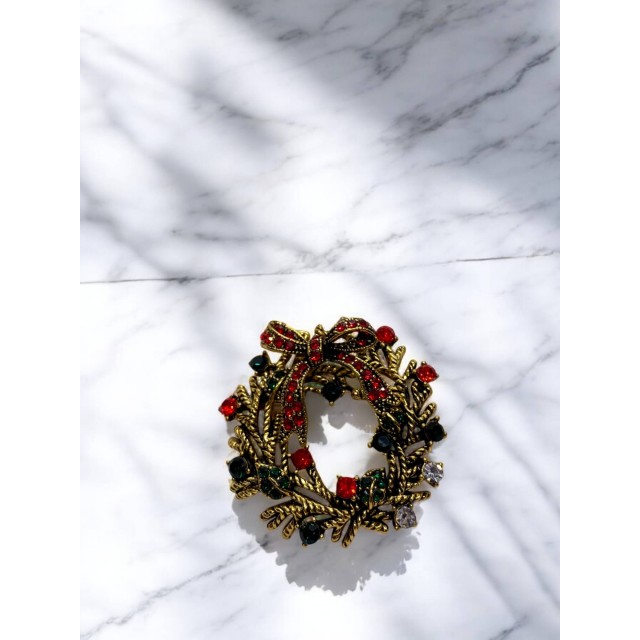 Yılbaşı Taşlı Broş