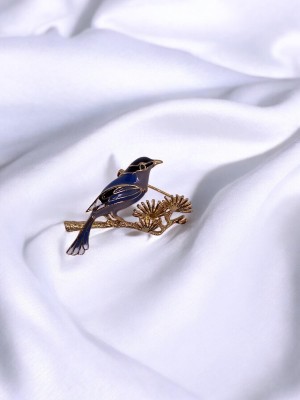 Kuş Detaylı Broş Kuş Detaylı Broş