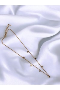 Çelik Minik Yıldız Figürlü Zarif Charmlı Kadın Kolye Çelik Minik Yıldız Figürlü Zarif Charmlı Kadın Kolye