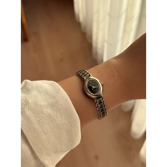 Kadın İnce Kordonlu Vintage Metal Kasa Minimal Kol Saati 19