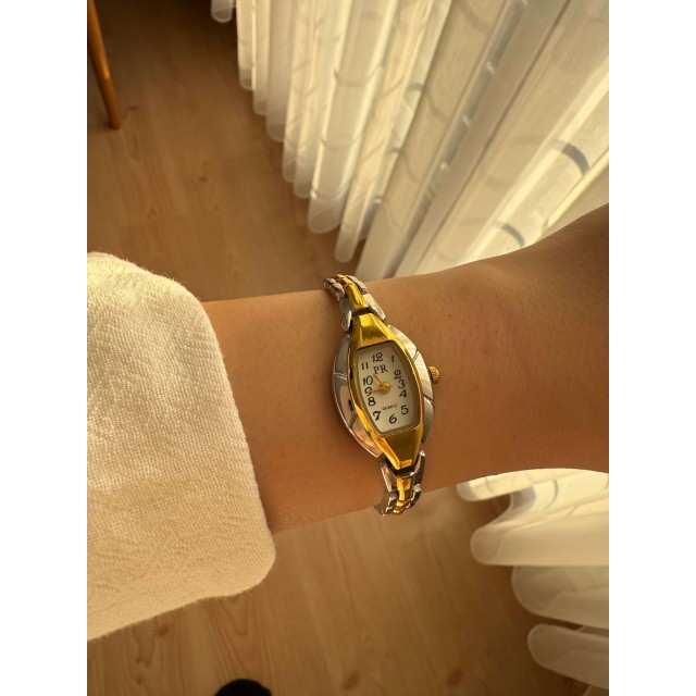 Kadın İnce Kordonlu Vintage Metal Kasa Minimal Kol Saati 20