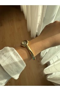 Kelepçe Minimal Çelik Gold Kadın Kol Saati -37 Kelepçe Minimal Çelik Gold Kadın Kol Saati -37