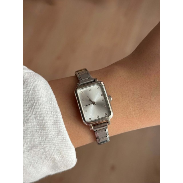 Beyaz Kadran Çelik Gümüş Kordon Nomination Kadın Kol Saati - 49